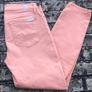 7 For All Mankind cropped gwenevere skinny pant 30